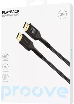 Кабель Proove PlayBack HDMI to HDMI 3m Black (DCP320003601)