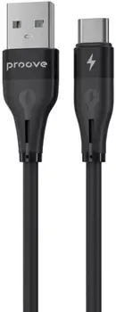 Кабель Proove Soft Silicone Type-C 2.4A (1m) Black (CCSO20001201)
