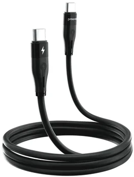 Кабель Proove Soft Silicone Type-C to Type-C 60W (2m) Black (CCSO60002221)
