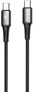Кабель Proove WireX Type-C to Type-C 60W (1m) Black (CCWX60002201)