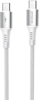 Кабель Proove WireX Type-C to Type-C 60W (1m) White (CCWX60002202)