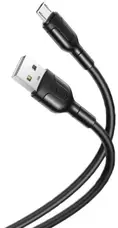 Кабель XO-NB212 Type-A to microUSB (1m) Black (XO-NB212m-BK)