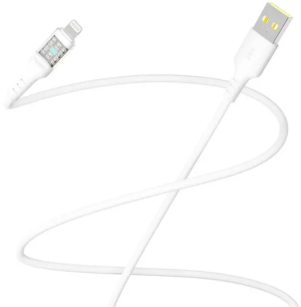 Кабель YOKI CYBER USB to Lightning 2.4A 1.2m White (YK-CACY233M1