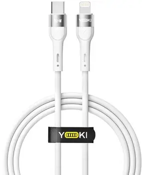 Кабель YOKI EXTRA Type-C to Lightning 30W 1.2m White (YK-CAEX115M1)