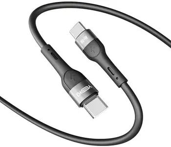 Кабель YOKI EXTRA Type-C to Type-C 60W 1.2m Black (YK-CAEX114M2)
