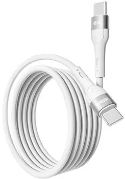 Кабель YOKI EXTRA Type-C to Type-C 60W 1.2m White (YK-CAEX114M1)