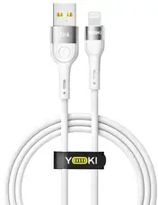 Кабель YOKI EXTRA USB to Lightning 2.4A 1.2m White (YK-CAEX113M1)