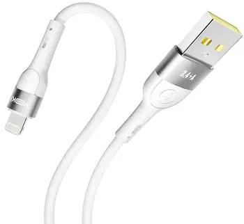 Кабель YOKI EXTRA USB to Lightning 2.4A 1.2m White (YK-CAEX113M1)
