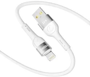 Кабель YOKI EXTRA USB to Lightning 2.4A 1.2m White (YK-CAEX113M1)