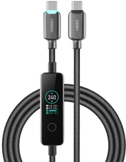 Кабель YOKI MONITOR Type-C to Type-C 240W 2m Black (YK-CAMO924L2)