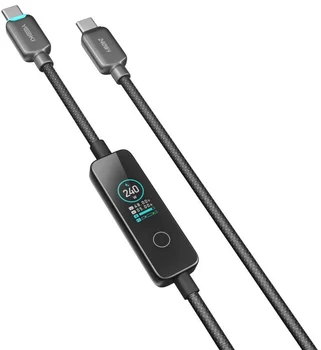 Кабель YOKI MONITOR Type-C to Type-C 240W 2m Black (YK-CAMO924L2)