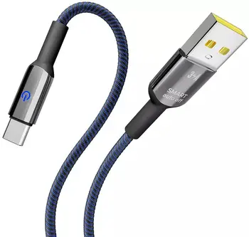 Кабель YOKI SMART USB to Type-C 3A 1.2m Dark Blue (YK-CASM312M4)