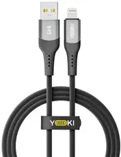 Кабель YOKI SOLID Lightning 2.4A 1.2m Black (YK-CASO153M2)