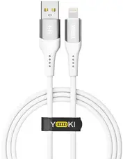 Кабель YOKI SOLID Lightning 2.4A 1.2m White (YK-CASO153M1)