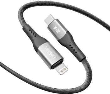 Кабель YOKI SOLID Type-C to Lightning 30W 1.2m Black (YK-CASO155M2)