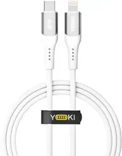 Кабель YOKI SOLID Type-C to Lightning 30W 1.2m White (YK-CASO155M1)
