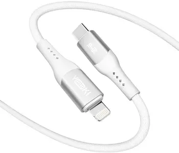 Кабель YOKI SOLID Type-C to Lightning 30W 1.2m White (YK-CASO155M1)