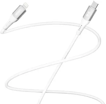 Кабель YOKI SOLID Type-C to Lightning 30W 1.2m White (YK-CASO155M1)