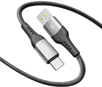 Кабель YOKI SOLID USB to Type-C 3A 1.2m Black (YK-CASO152M2)