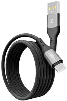 Кабель YOKI SOLID USB to Type-C 3A 1.2m Black (YK-CASO152M2)