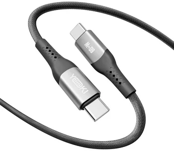 Кабель YOKI SOLID YK-SO15 Type-C to Type-C 60W 1.2m Black (YK-CASO154M2)