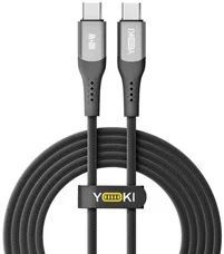 Кабель YOKI SOLID YK-SO15 Type-C to Type-C 60W 2m Black (YK-CASO154L2)