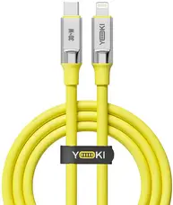 Кабель YOKI ULTRA Type-C to Lightning 30W 1.2m Yellow (YK-CAUL615M8)
