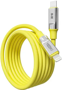 Кабель YOKI ULTRA Type-C to Lightning 30W 1.2m Yellow (YK-CAUL615M8)