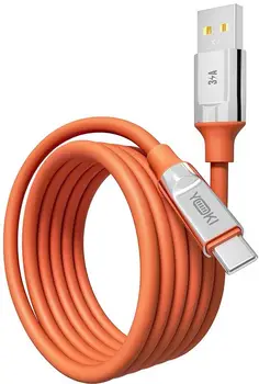Кабель YOKI ULTRA USB to Type-C 3A 1.2m Orange (YK-CAUL612M9)