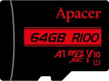 Карта пам'яті Apacer 64 GB MicroSDHC UHS-I Class 10 + SD adapter (AP64GMCSX10UB-R)