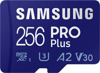 Карта памяти Samsung 256 GB microSDXC UHS-I U3 V30 A2 PRO Plus (2021) (MB-MD256KA)
