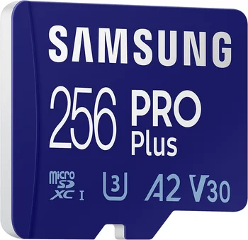 Карта памяти Samsung 256 GB microSDXC UHS-I U3 V30 A2 PRO Plus (2021) (MB-MD256KA)