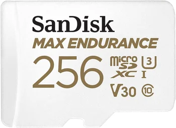 Карта памяти SanDisk 256 GB microSDXC Max Endurance UHS-I U3 V30 + SD adapter (SDSQQVR-256G-GN6IA)