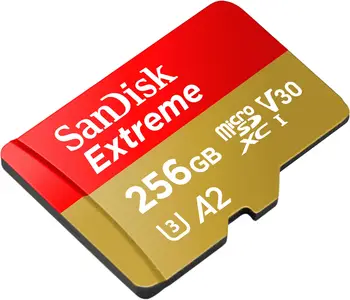 Карта пам'яті SanDisk 256 GB microSDXC UHS-I U3 V30 A2 Extreme (SDSQXAV-256G-GN6MN)