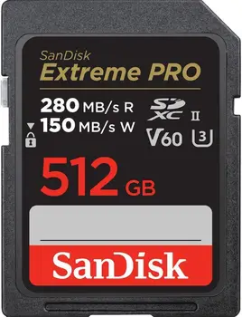 Карта пам'яті SanDisk 512 GB SDXC Extreme Pro UHS-II U3 V60 Class 10 (SDSDXEP-512G-GN4IN)