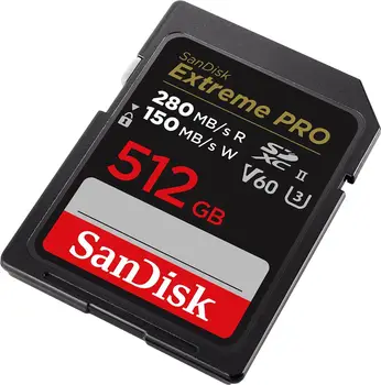 Карта пам'яті SanDisk 512 GB SDXC Extreme Pro UHS-II U3 V60 Class 10 (SDSDXEP-512G-GN4IN)