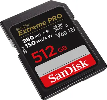 Карта пам'яті SanDisk 512 GB SDXC Extreme Pro UHS-II U3 V60 Class 10 (SDSDXEP-512G-GN4IN)