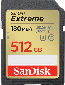 Карта пам'яті SanDisk 512 GB SDXC UHS-I U3 V30 Extreme (SDSDXVV-512G-GNCIN)