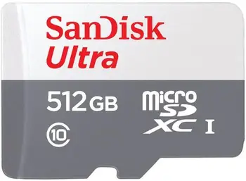 Карта пам'яті SanDisk 512 GB microSDXC UHS-I U1 V30 A2 Ultra (SDSQUNR-512G-GN3MN)