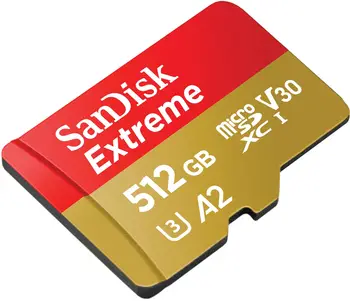 Карта пам'яті SanDisk 512 GB microSDXC UHS-I U3 V30 A2 Extreme (SDSQXAV-512G-GN6MN)