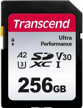 Карта памяти Transcend 256 GB SDXC UHS-I U3 A2 (TS256GSDC340S)