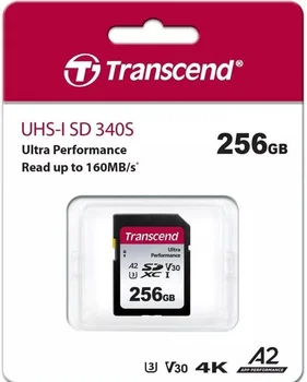 Карта памяти Transcend 256 GB SDXC UHS-I U3 A2 (TS256GSDC340S)