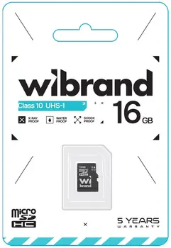 Карта пам'яті Wibrand 16 GB microSD UHS-I Class 10 (WICDHU1/16GB)