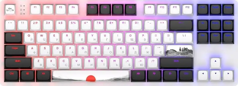 Клавіатура Dark Project One 87 Fuji RGB ANSI White (DPO87_GSH_Fuji_ANSI_EN) (UA)