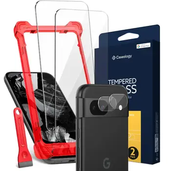 Комплект Caseology Glass Screen Protector + Camera Lens Protector Google Pixel 8a (AGL07575)