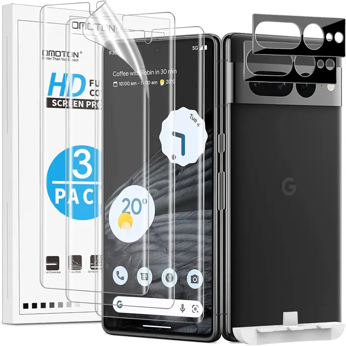 Комплект Omoton Screen Protector 3+2 Google Pixel 7 Pro Clear