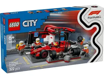 Конструктор LEGO City F1 Pit Stop and Pit Crew with Ferrari Car (60443)