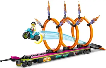 Конструктор LEGO City Stunt Truck and Ring of Fire Challenge (60357)