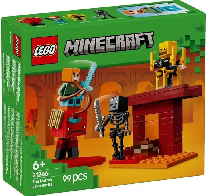 Конструктор LEGO Minecraft The Nether Lava Battle (21266)