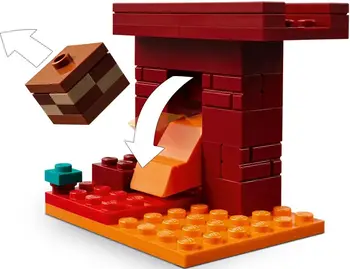 Конструктор LEGO Minecraft The Nether Lava Battle (21266)